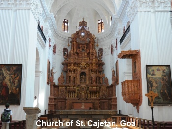 church of st. cajetan, goa